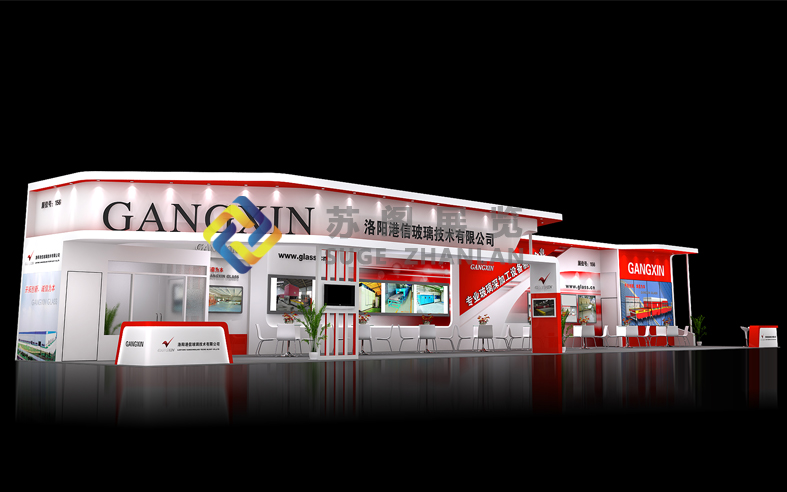 上海玻璃展—港信玻璃展位設(shè)計(jì)